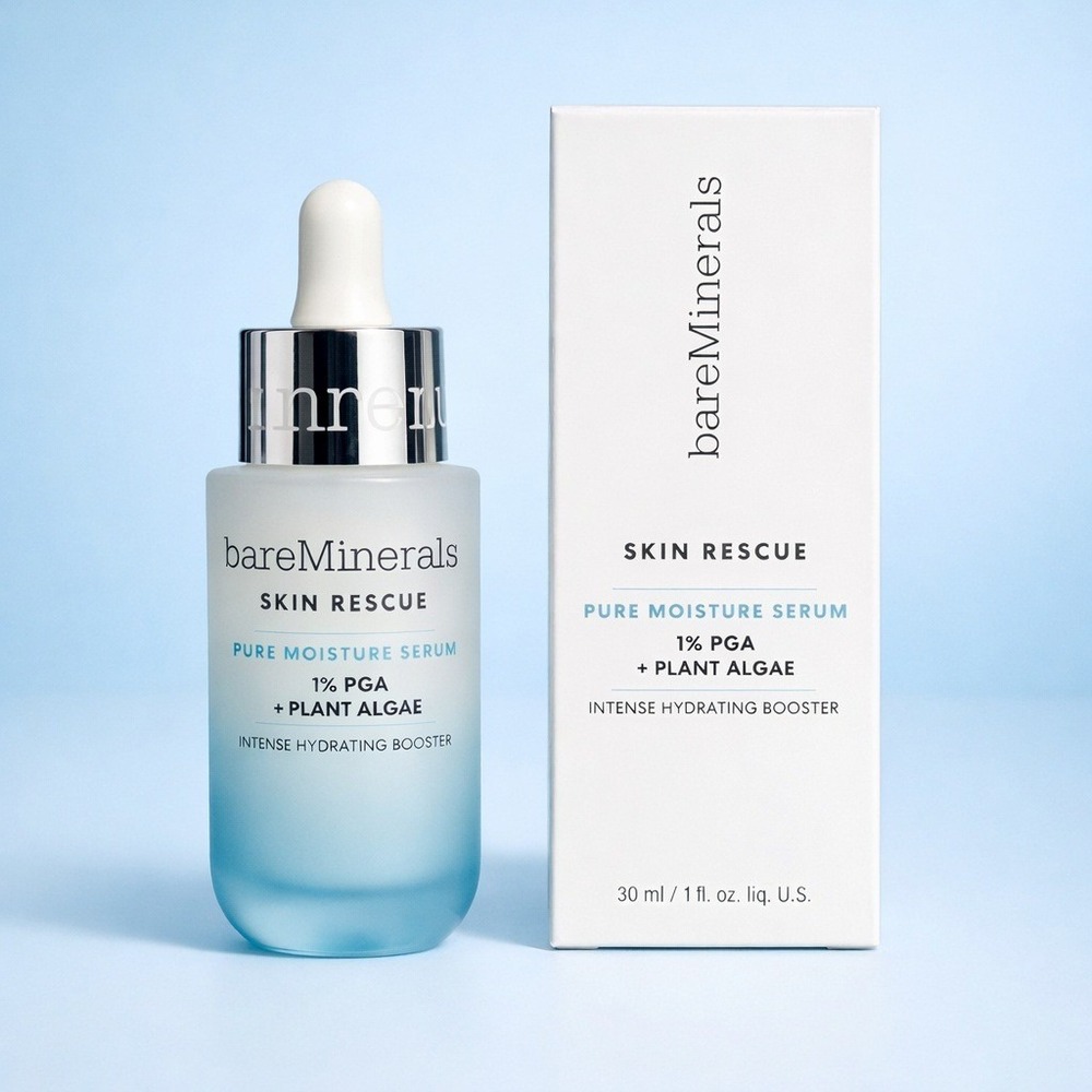 bareMinerals Skin Rescue Pure Moisture Serum 1% PGA Plant Algae 30ml 1oz NIB